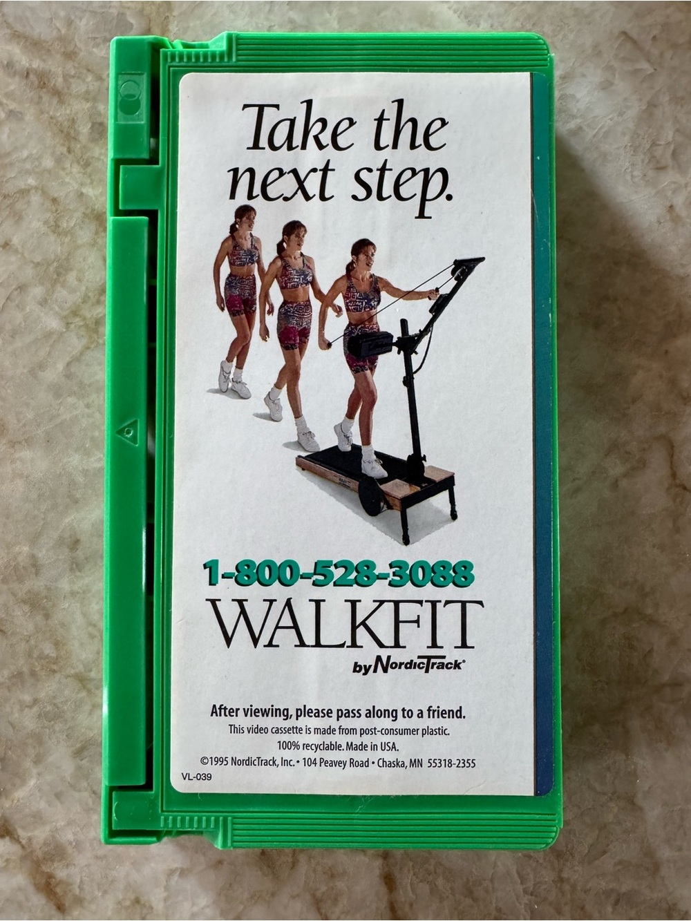 WalkFit Exercise Video Cassette — Green Case